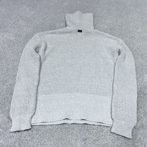 RVCA Sweater Women’s Gray Long Sleeve Pullover Size XS - Picture 8 of 10